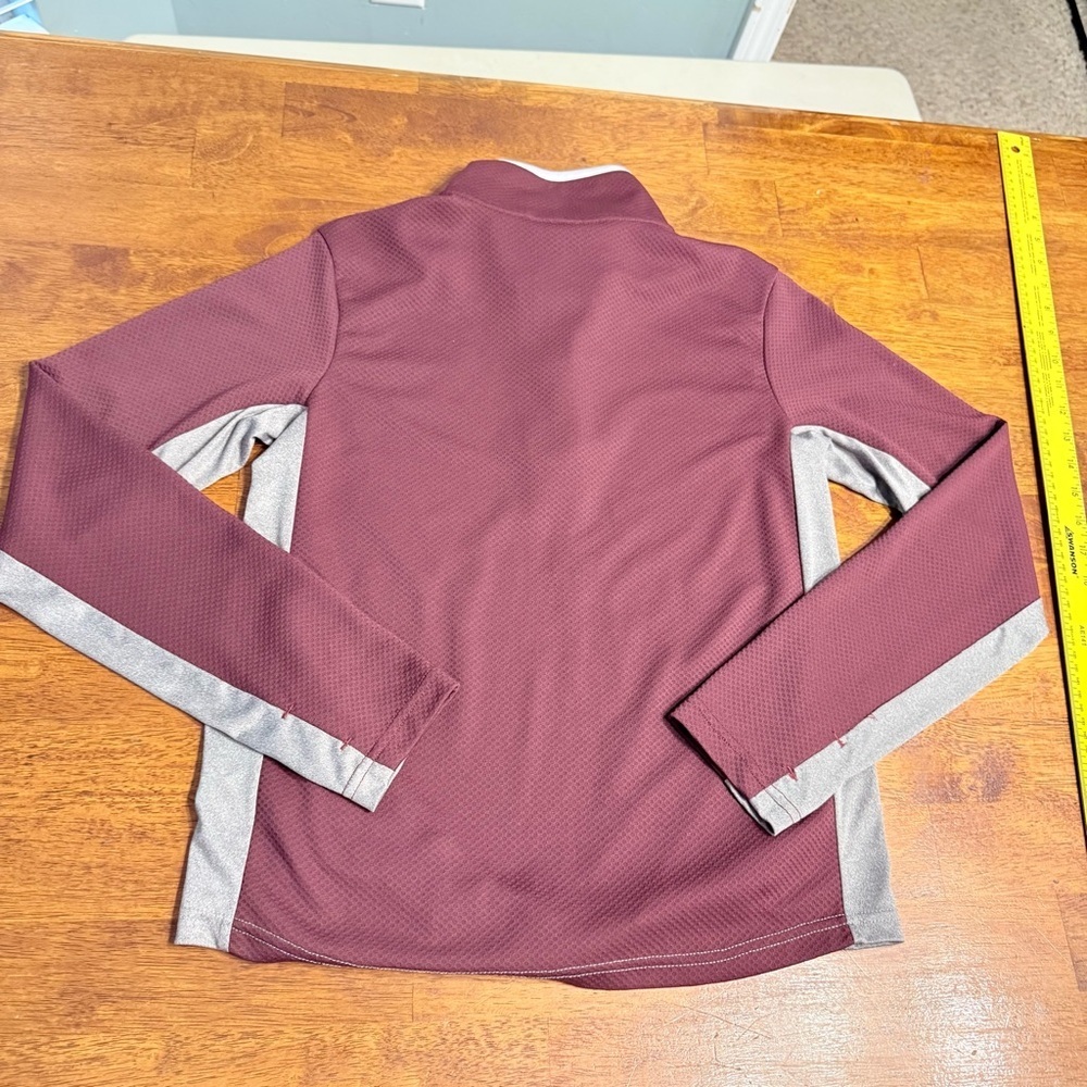 Kids Gen2 Mississippi State Quarter-Zip Pullover size large 14/16 maroon gray - Picture 5 of 6